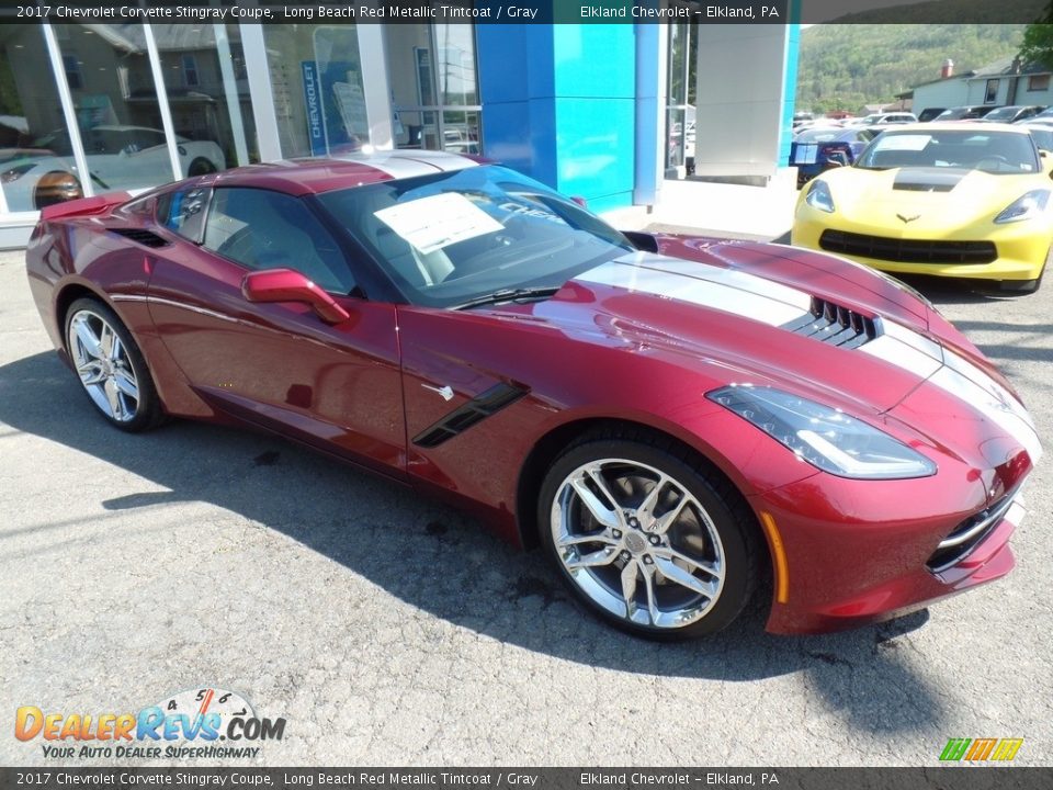 2017 Chevrolet Corvette Stingray Coupe Long Beach Red Metallic Tintcoat / Gray Photo #11