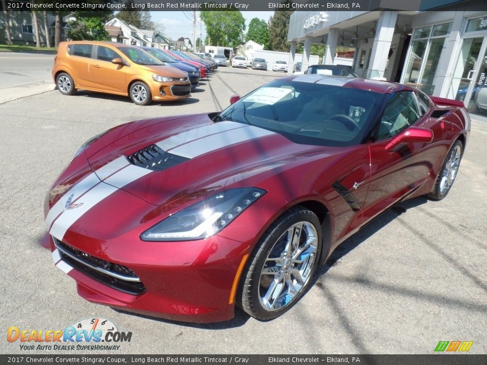 2017 Chevrolet Corvette Stingray Coupe Long Beach Red Metallic Tintcoat / Gray Photo #13