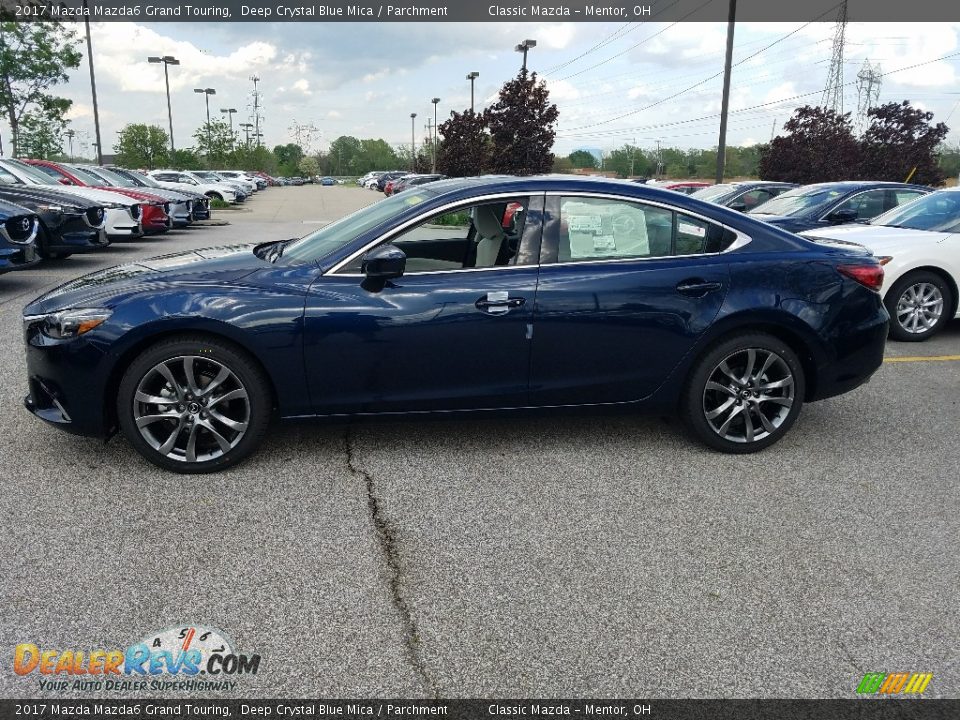 2017 Mazda Mazda6 Grand Touring Deep Crystal Blue Mica / Parchment Photo #2