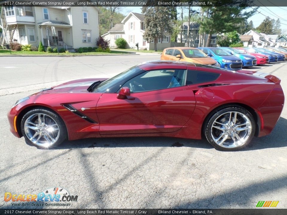 2017 Chevrolet Corvette Stingray Coupe Long Beach Red Metallic Tintcoat / Gray Photo #14