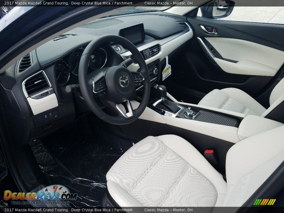 2017 Mazda Mazda6 Grand Touring Deep Crystal Blue Mica / Parchment Photo #3