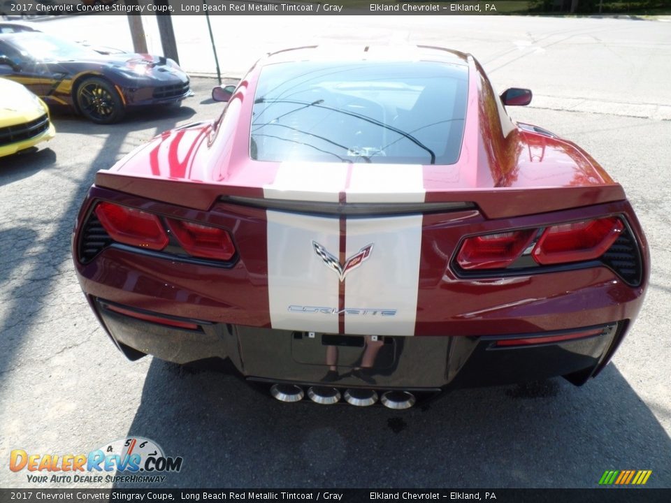2017 Chevrolet Corvette Stingray Coupe Long Beach Red Metallic Tintcoat / Gray Photo #16
