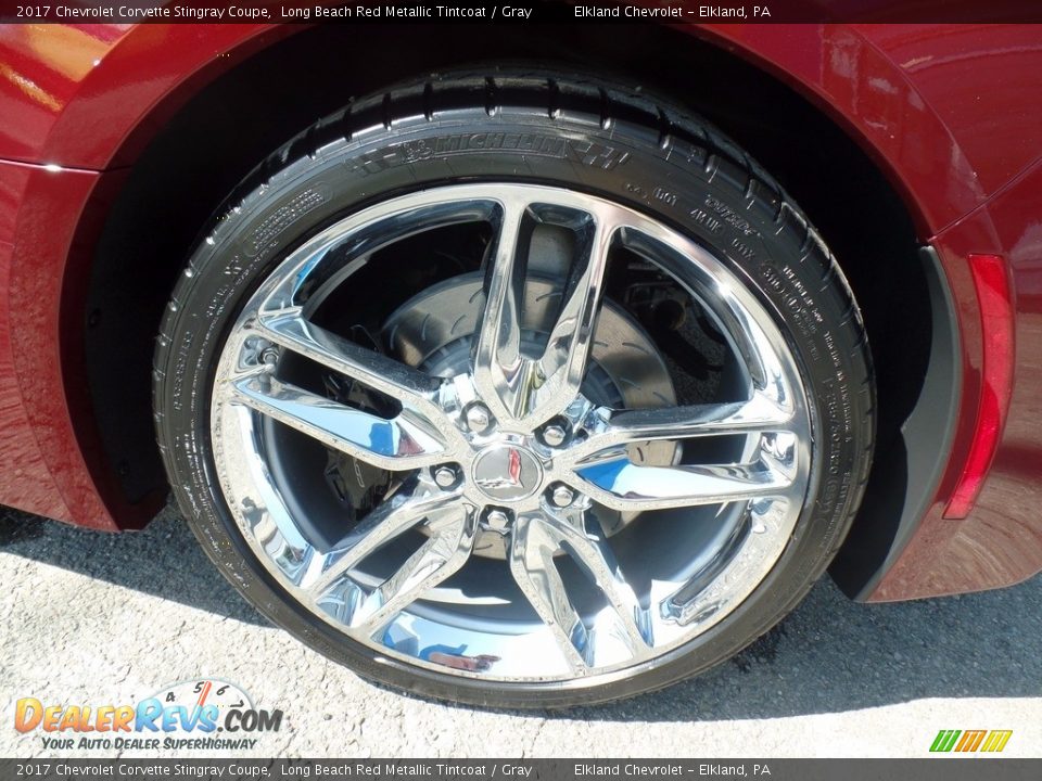 2017 Chevrolet Corvette Stingray Coupe Long Beach Red Metallic Tintcoat / Gray Photo #17