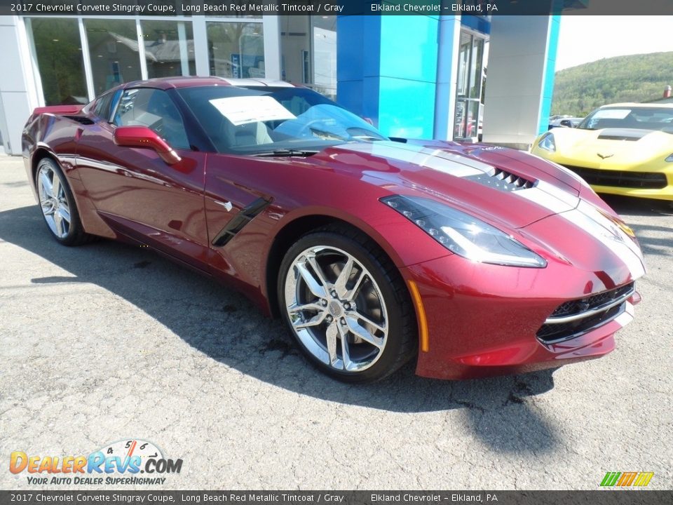 2017 Chevrolet Corvette Stingray Coupe Long Beach Red Metallic Tintcoat / Gray Photo #18