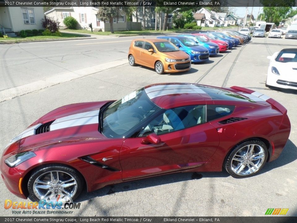2017 Chevrolet Corvette Stingray Coupe Long Beach Red Metallic Tintcoat / Gray Photo #19