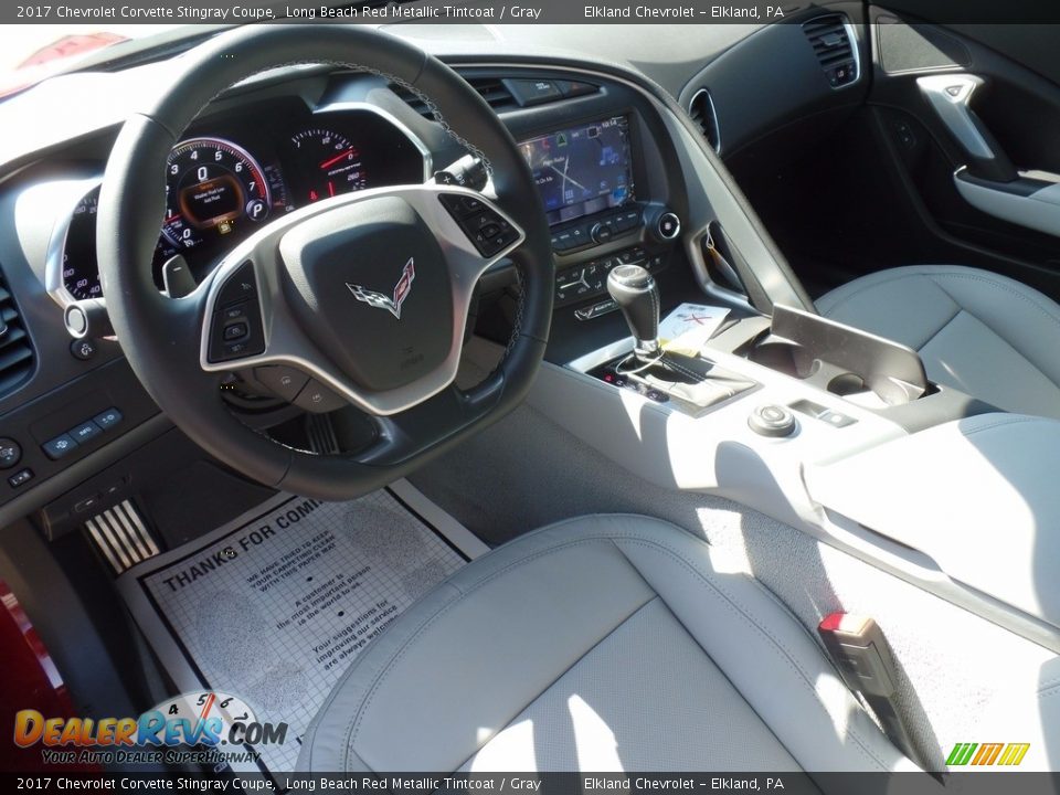 2017 Chevrolet Corvette Stingray Coupe Long Beach Red Metallic Tintcoat / Gray Photo #25