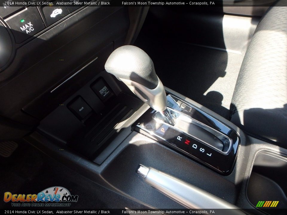 2014 Honda Civic LX Sedan Alabaster Silver Metallic / Black Photo #21