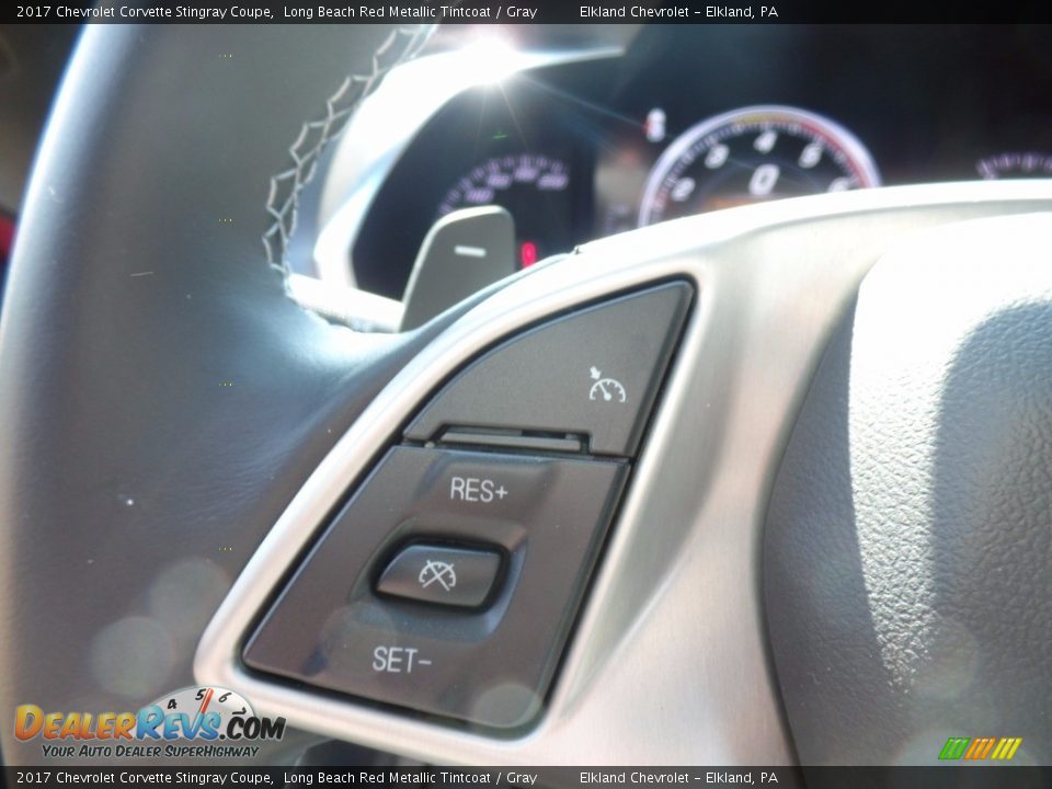 2017 Chevrolet Corvette Stingray Coupe Long Beach Red Metallic Tintcoat / Gray Photo #29