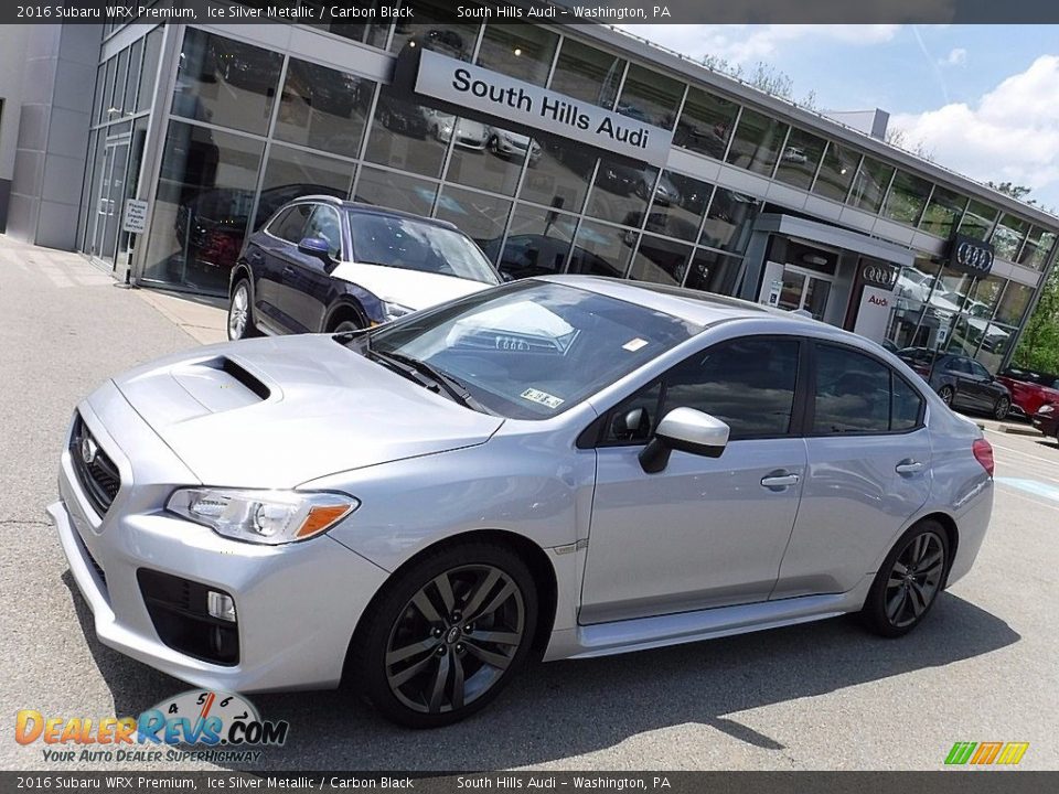 2016 Subaru WRX Premium Ice Silver Metallic / Carbon Black Photo #1