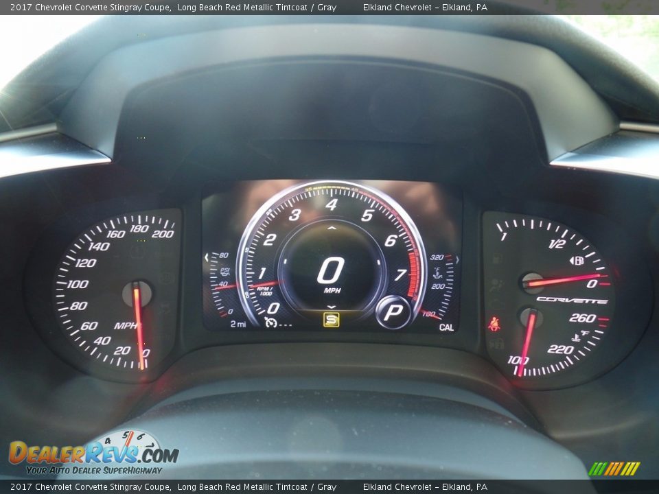 2017 Chevrolet Corvette Stingray Coupe Long Beach Red Metallic Tintcoat / Gray Photo #31