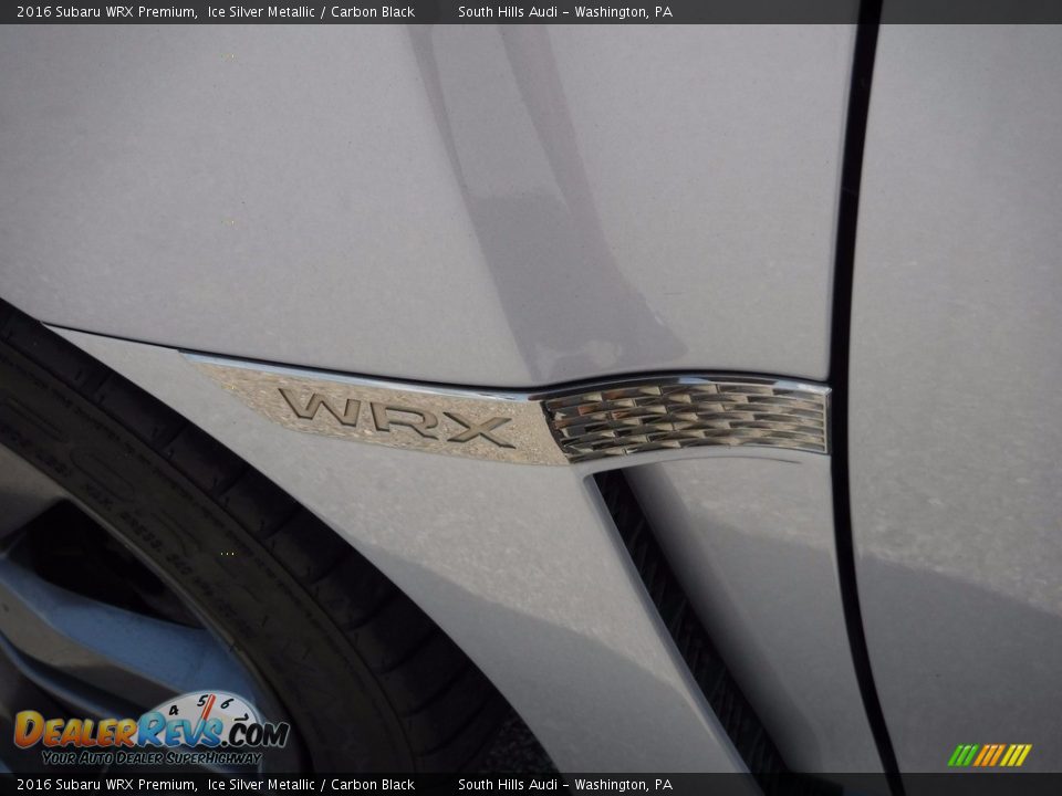 2016 Subaru WRX Premium Ice Silver Metallic / Carbon Black Photo #3