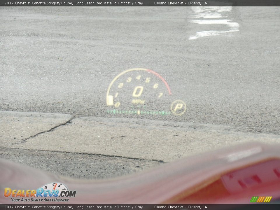 2017 Chevrolet Corvette Stingray Coupe Long Beach Red Metallic Tintcoat / Gray Photo #32
