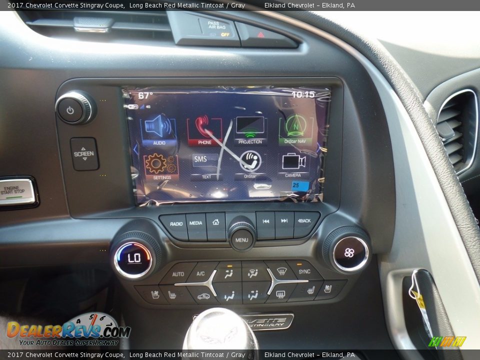 2017 Chevrolet Corvette Stingray Coupe Long Beach Red Metallic Tintcoat / Gray Photo #33