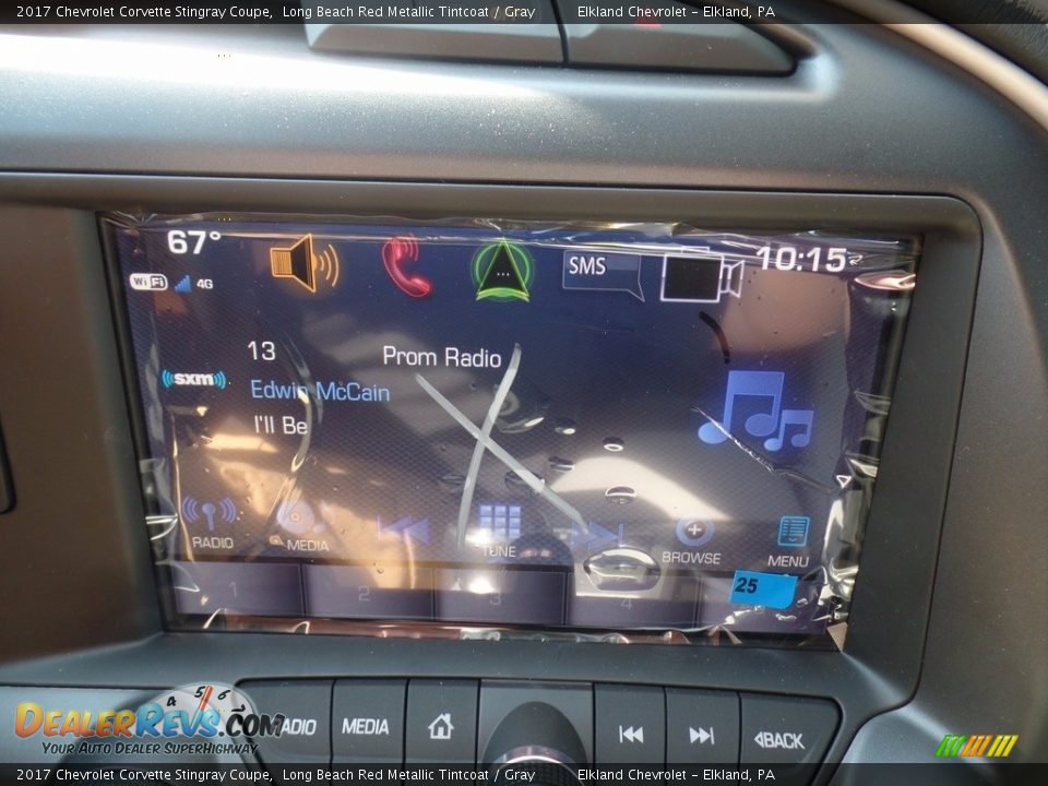 2017 Chevrolet Corvette Stingray Coupe Long Beach Red Metallic Tintcoat / Gray Photo #35