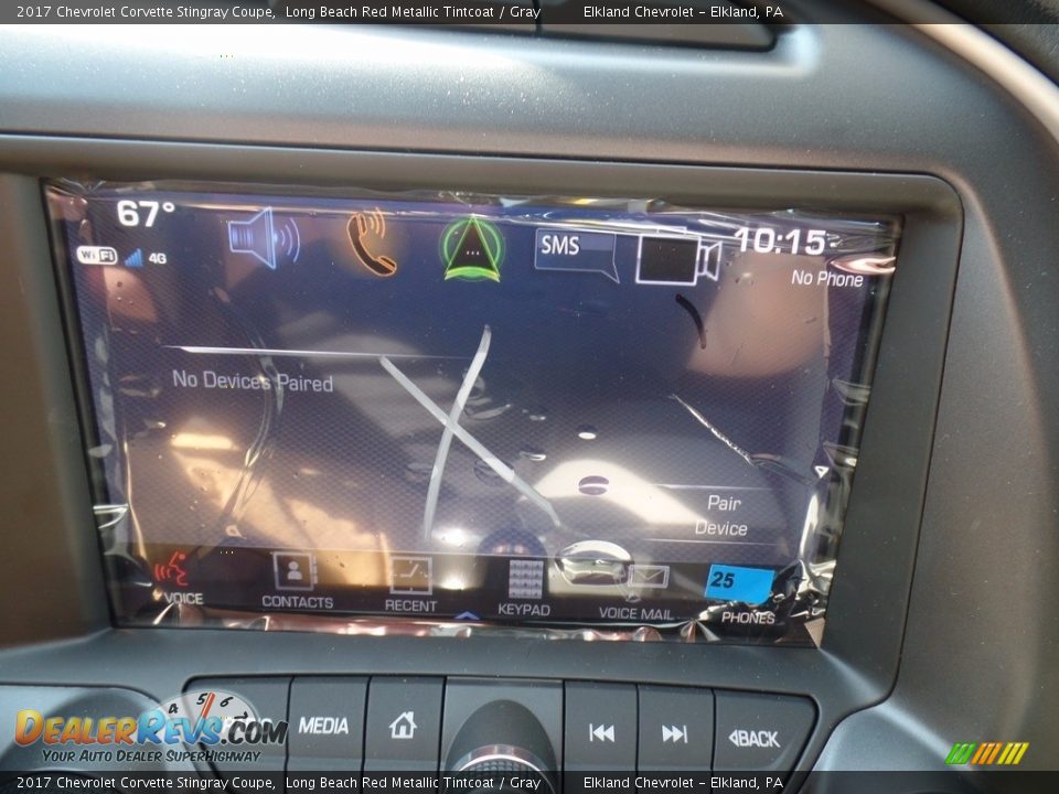 2017 Chevrolet Corvette Stingray Coupe Long Beach Red Metallic Tintcoat / Gray Photo #36
