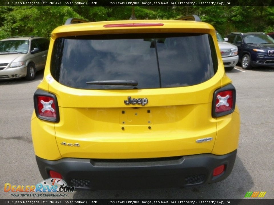 2017 Jeep Renegade Latitude 4x4 Solar Yellow / Black Photo #4