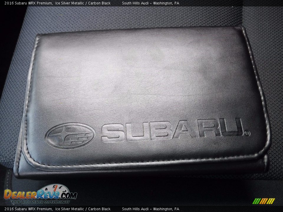 2016 Subaru WRX Premium Ice Silver Metallic / Carbon Black Photo #36