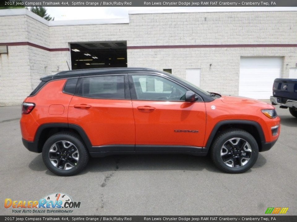 Spitfire Orange 2017 Jeep Compass Trailhawk 4x4 Photo #6