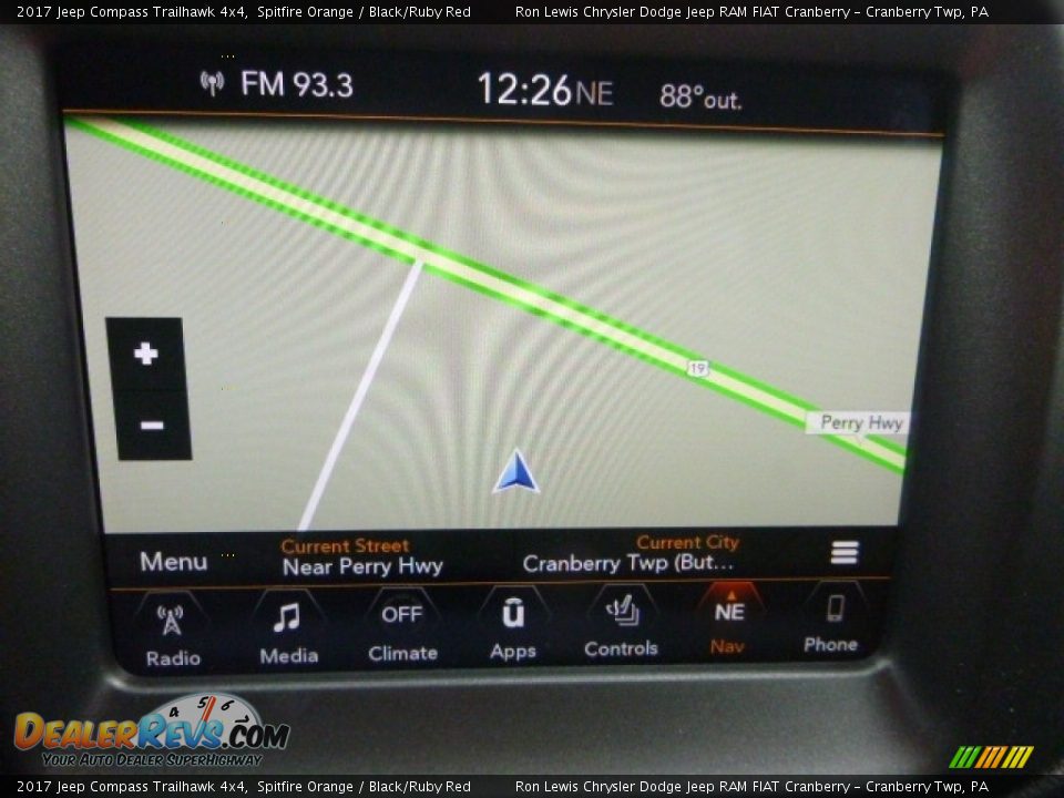 Navigation of 2017 Jeep Compass Trailhawk 4x4 Photo #17