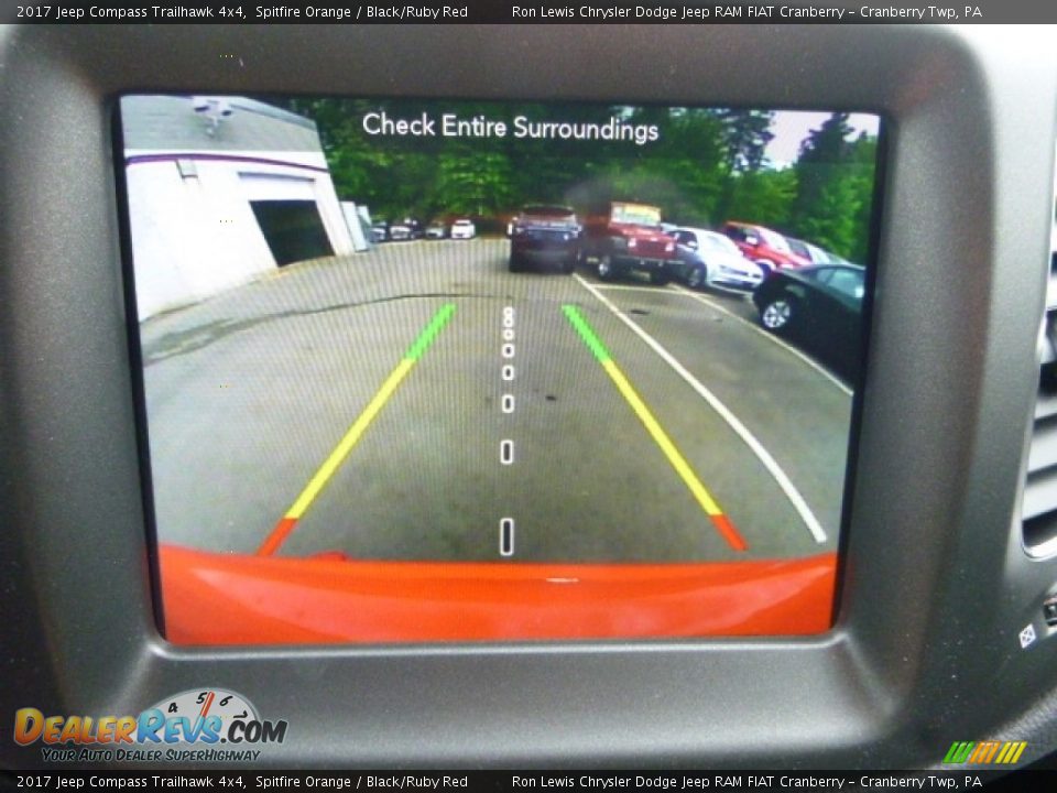 2017 Jeep Compass Trailhawk 4x4 Spitfire Orange / Black/Ruby Red Photo #18