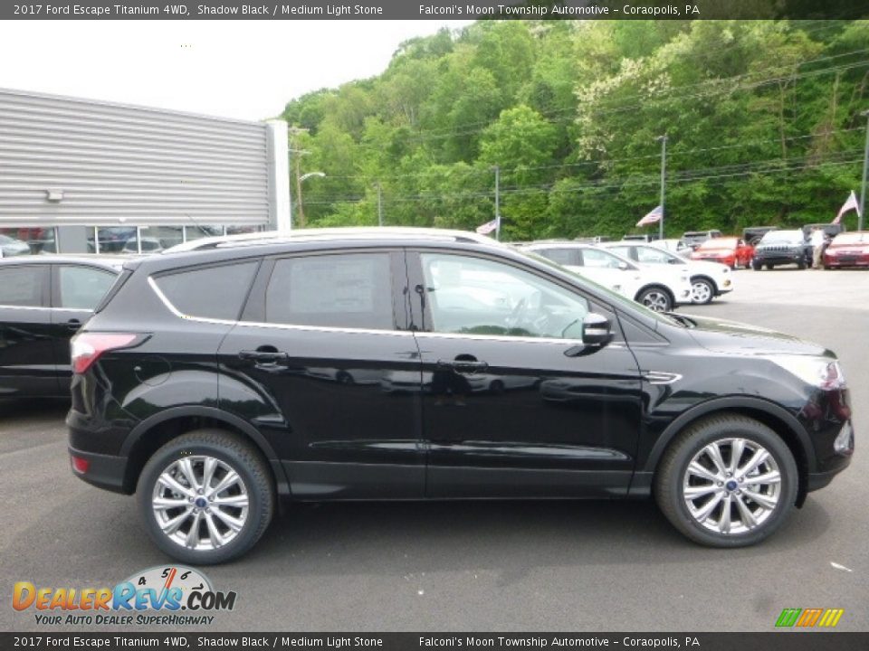 2017 Ford Escape Titanium 4WD Shadow Black / Medium Light Stone Photo #1