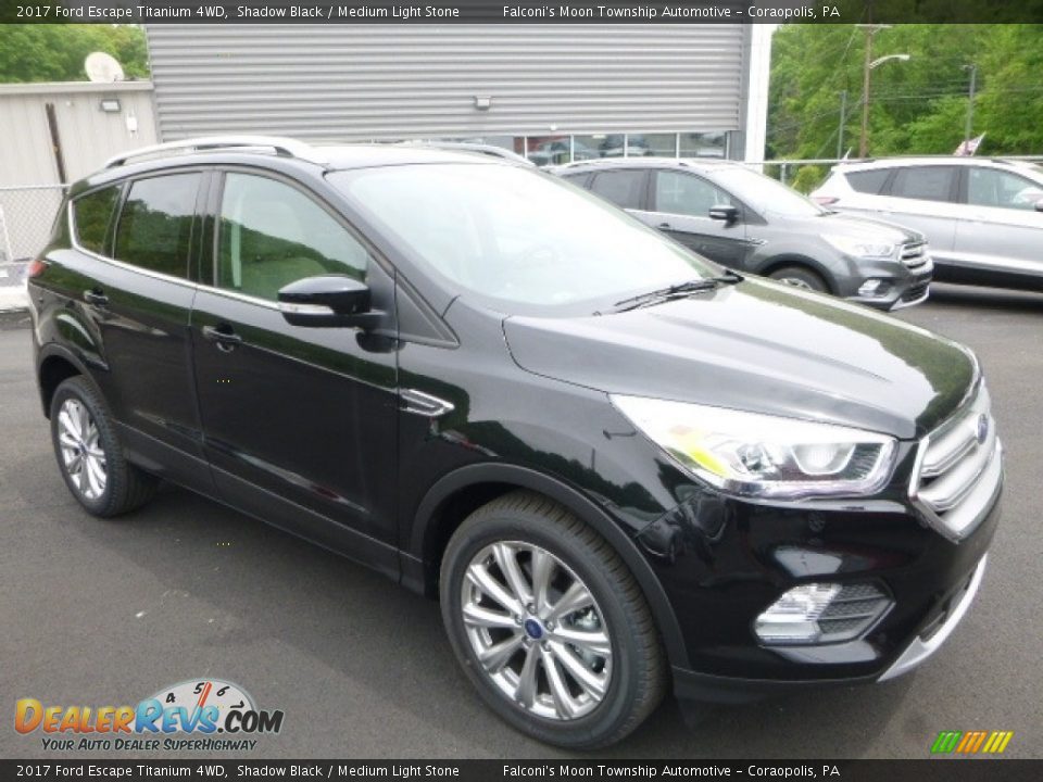 2017 Ford Escape Titanium 4WD Shadow Black / Medium Light Stone Photo #3