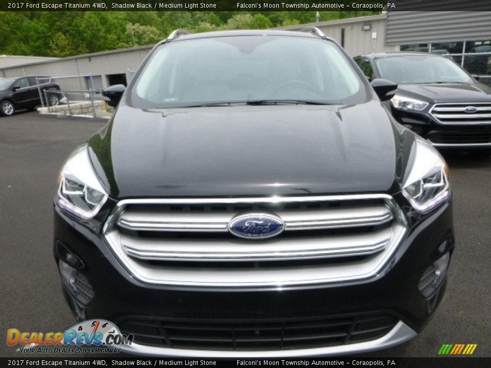 2017 Ford Escape Titanium 4WD Shadow Black / Medium Light Stone Photo #4