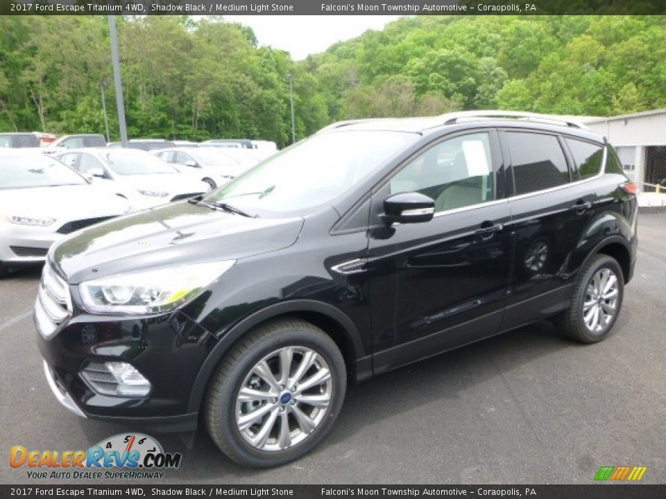 2017 Ford Escape Titanium 4WD Shadow Black / Medium Light Stone Photo #5