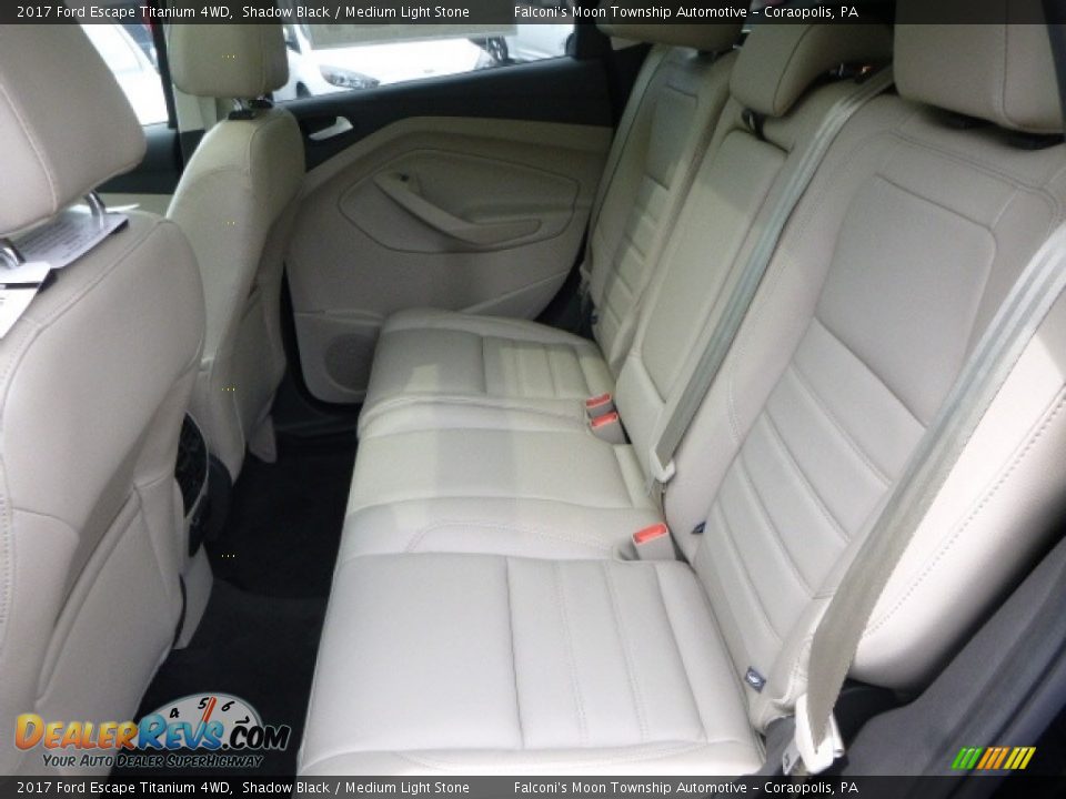 2017 Ford Escape Titanium 4WD Shadow Black / Medium Light Stone Photo #8