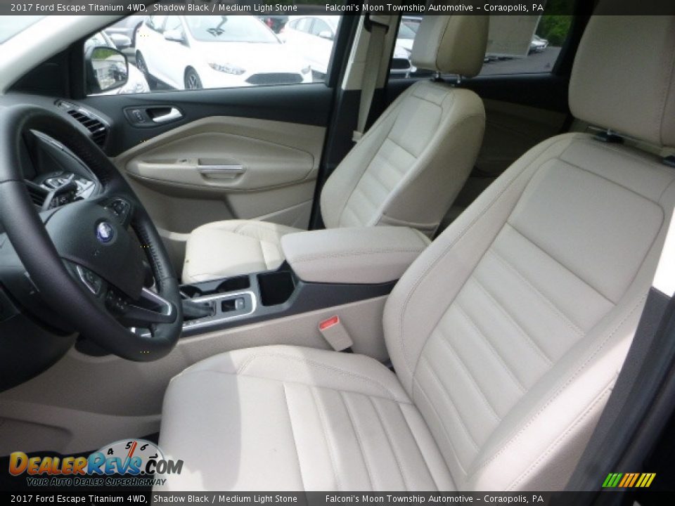 2017 Ford Escape Titanium 4WD Shadow Black / Medium Light Stone Photo #10