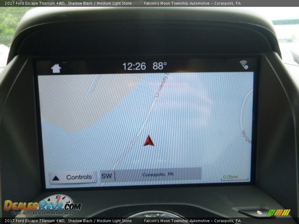 2017 Ford Escape Titanium 4WD Shadow Black / Medium Light Stone Photo #13