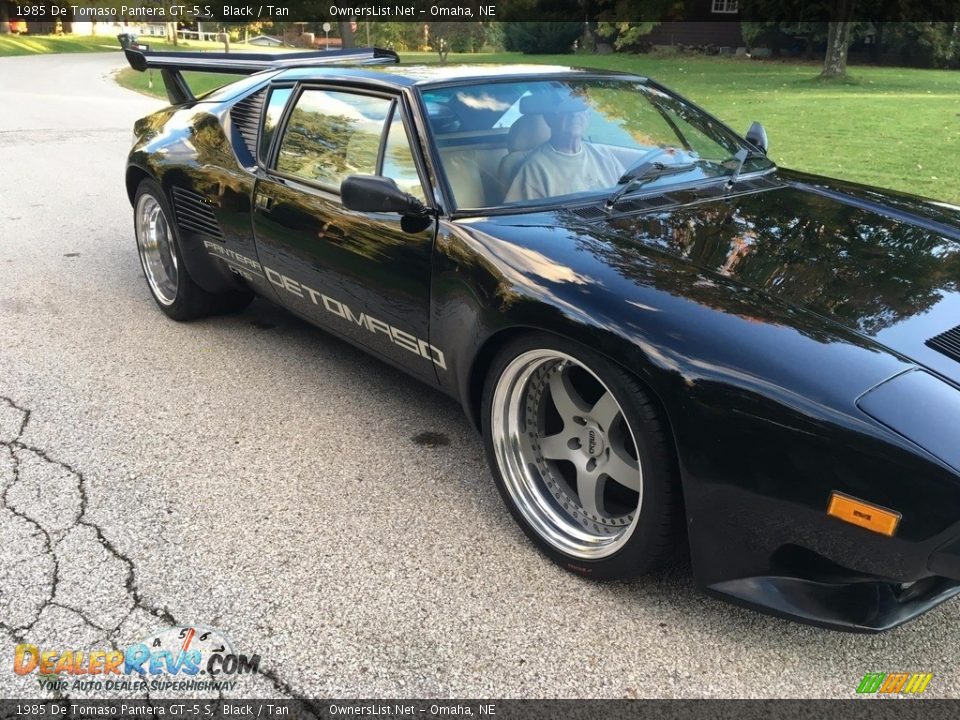 1985 DeTomaso Pantera GT5-S Black / Tan Photo #7