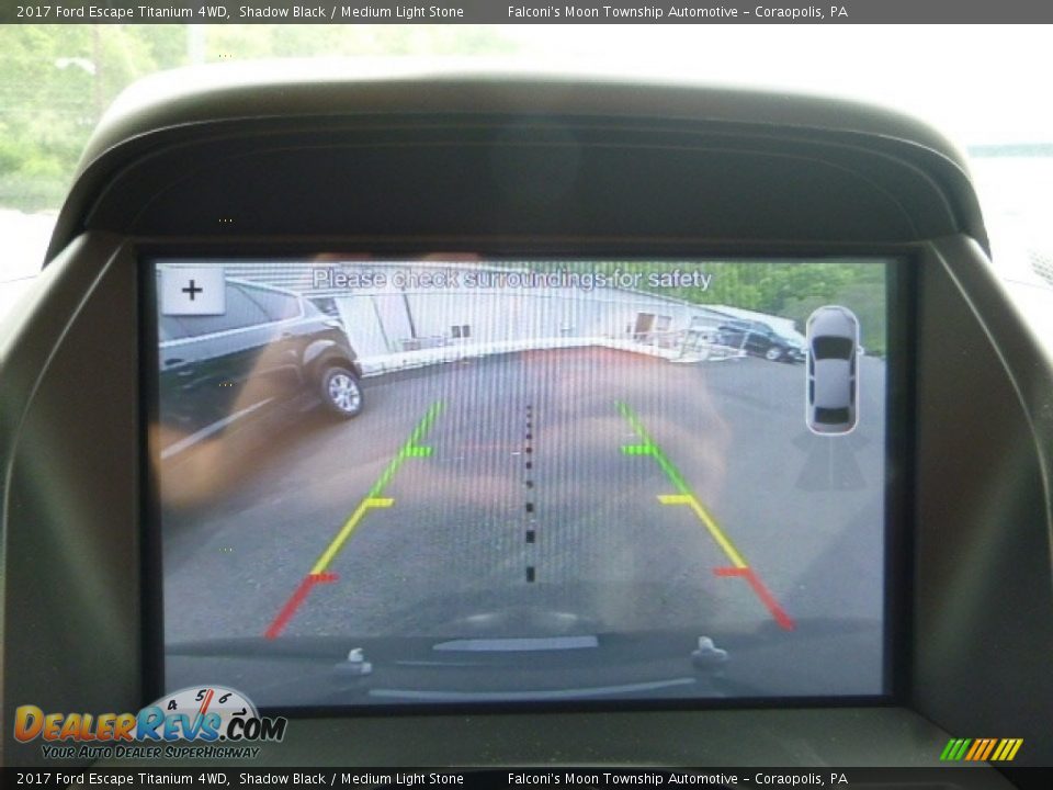 2017 Ford Escape Titanium 4WD Shadow Black / Medium Light Stone Photo #14