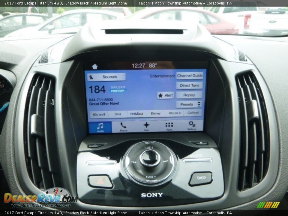 2017 Ford Escape Titanium 4WD Shadow Black / Medium Light Stone Photo #15