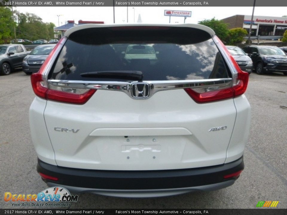 2017 Honda CR-V EX AWD White Diamond Pearl / Ivory Photo #3
