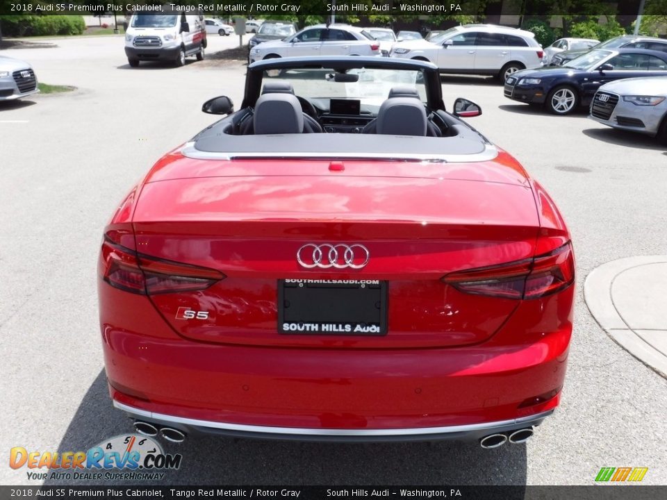 2018 Audi S5 Premium Plus Cabriolet Tango Red Metallic / Rotor Gray Photo #6