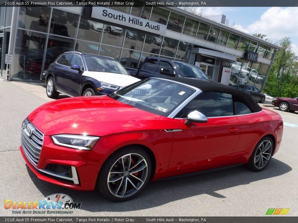 2018 Audi S5 Premium Plus Cabriolet Tango Red Metallic / Rotor Gray Photo #8