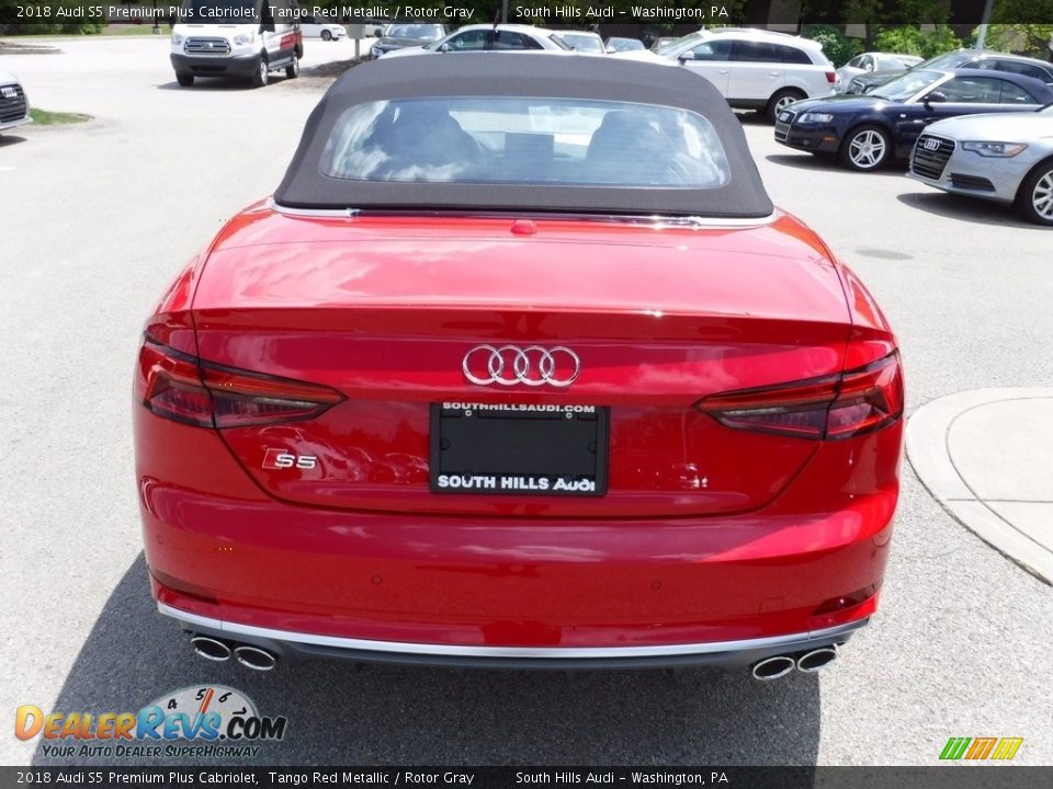 2018 Audi S5 Premium Plus Cabriolet Tango Red Metallic / Rotor Gray Photo #16
