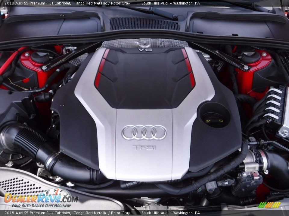 2018 Audi S5 Premium Plus Cabriolet 3.0 Liter Turbocharged TFSI DOHC 24-Valve VVT V6 Engine Photo #21