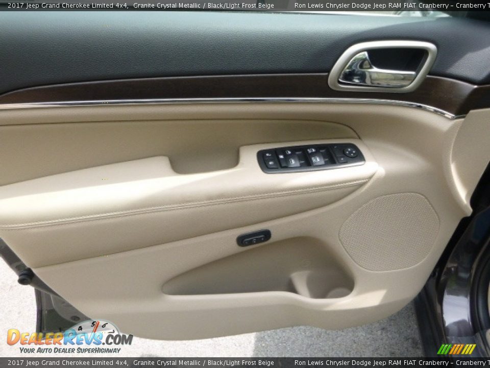 2017 Jeep Grand Cherokee Limited 4x4 Granite Crystal Metallic / Black/Light Frost Beige Photo #13