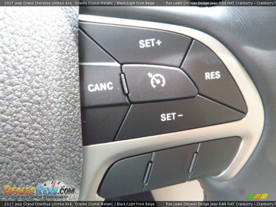 2017 Jeep Grand Cherokee Limited 4x4 Granite Crystal Metallic / Black/Light Frost Beige Photo #19