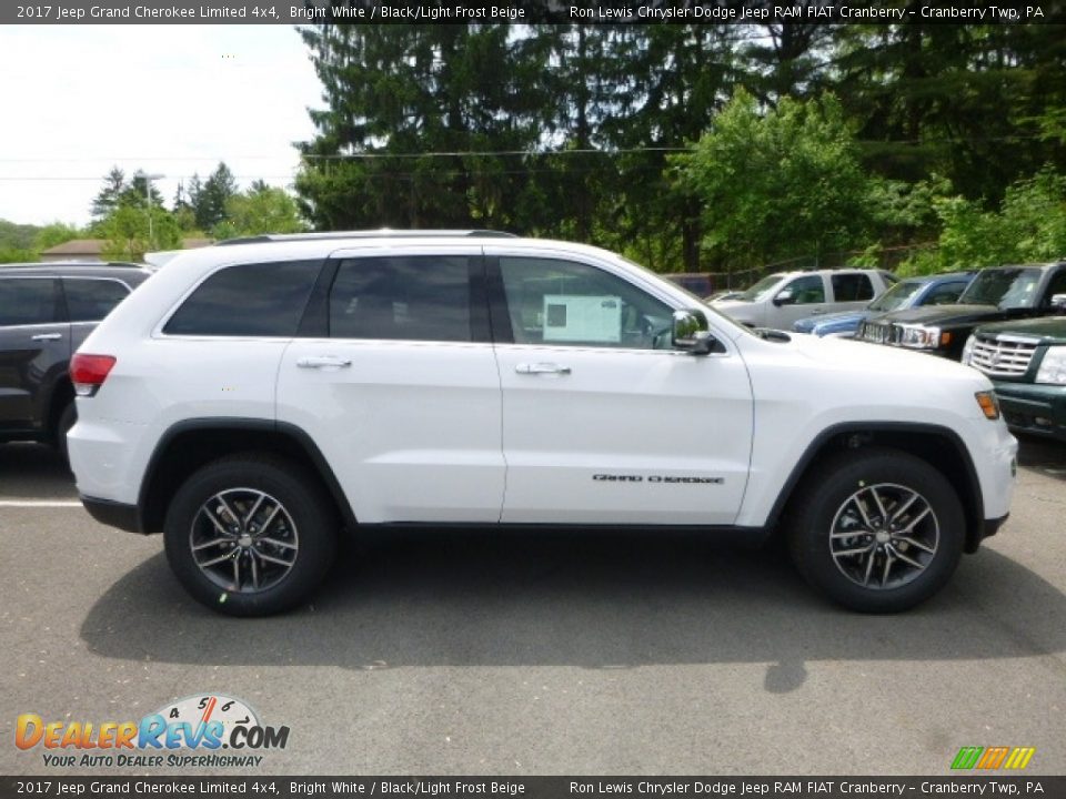 2017 Jeep Grand Cherokee Limited 4x4 Bright White / Black/Light Frost Beige Photo #6