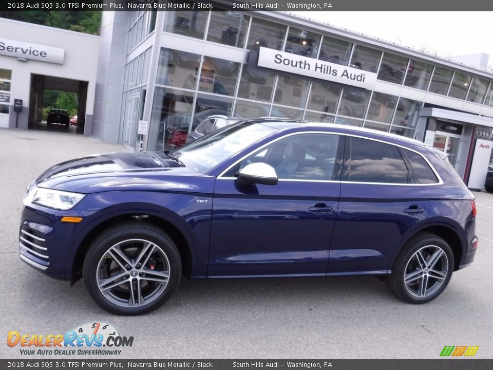 2018 Audi SQ5 3.0 TFSI Premium Plus Navarra Blue Metallic / Black Photo #2