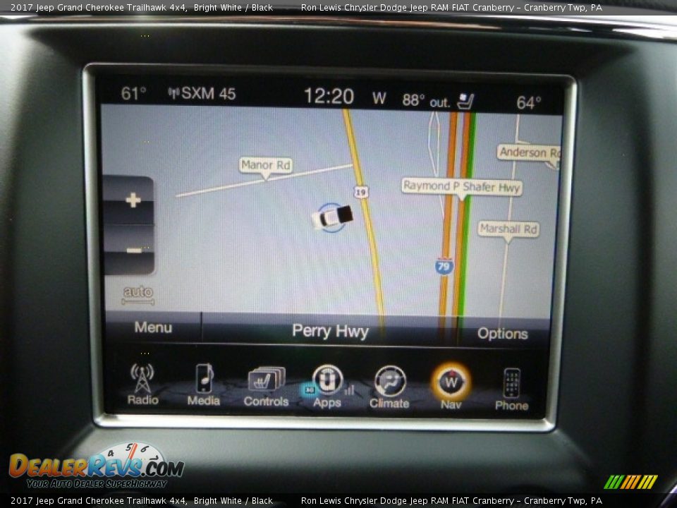 2017 Jeep Grand Cherokee Trailhawk 4x4 Bright White / Black Photo #16