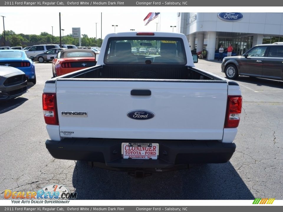 2011 Ford Ranger XL Regular Cab Oxford White / Medium Dark Flint Photo #4