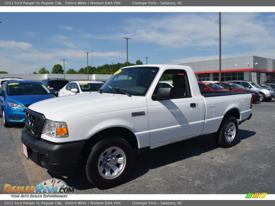 2011 Ford Ranger XL Regular Cab Oxford White / Medium Dark Flint Photo #6