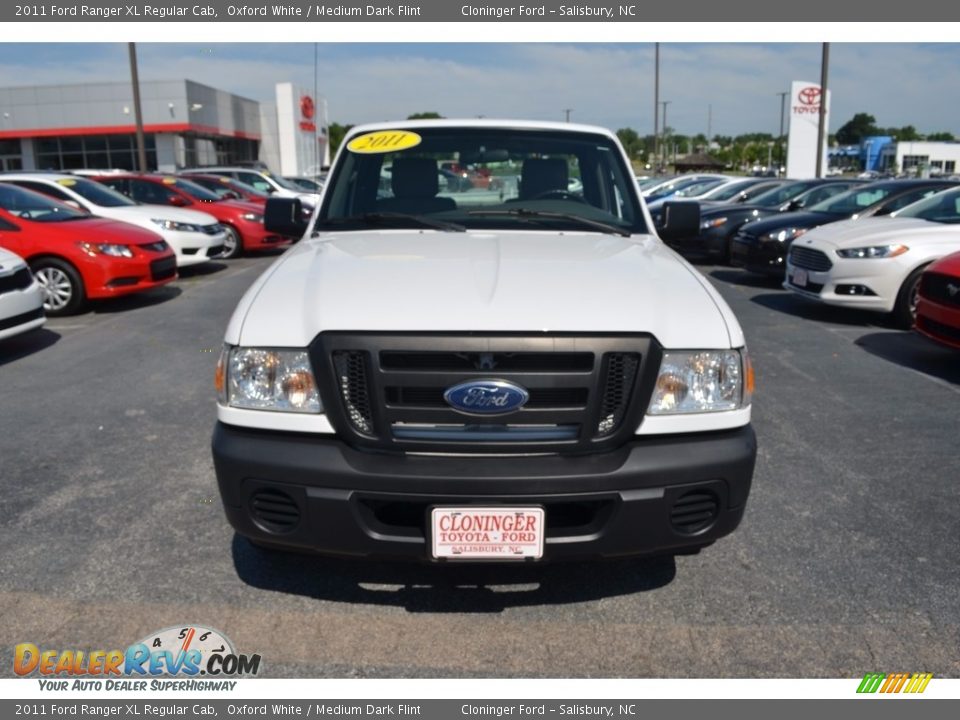 2011 Ford Ranger XL Regular Cab Oxford White / Medium Dark Flint Photo #7