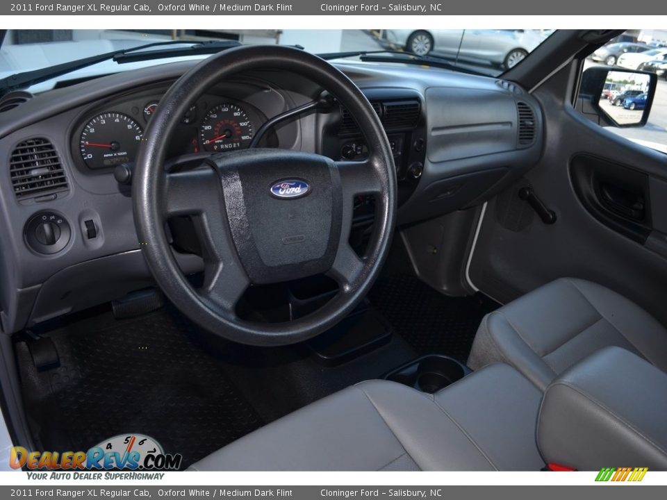 2011 Ford Ranger XL Regular Cab Oxford White / Medium Dark Flint Photo #11