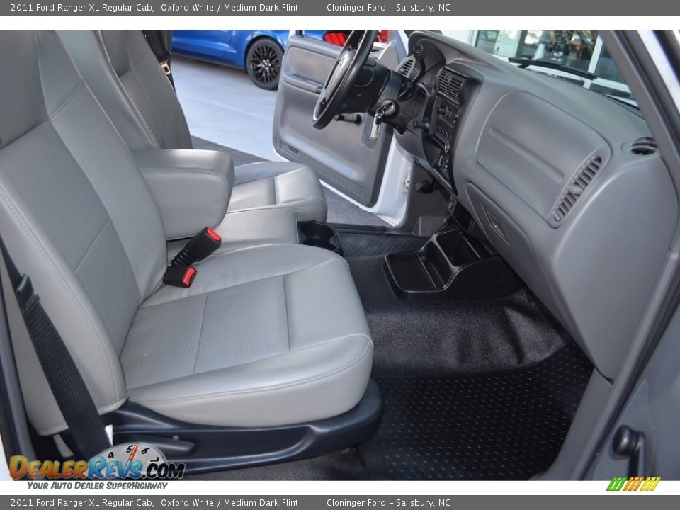 2011 Ford Ranger XL Regular Cab Oxford White / Medium Dark Flint Photo #13