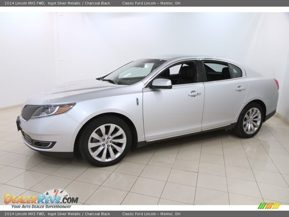 2014 Lincoln MKS FWD Ingot Silver Metallic / Charcoal Black Photo #3